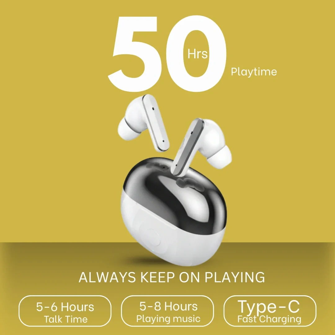 TecMarx Roar371 Bluetooth Earbuds | 50 Hr Playtime - Image 17
