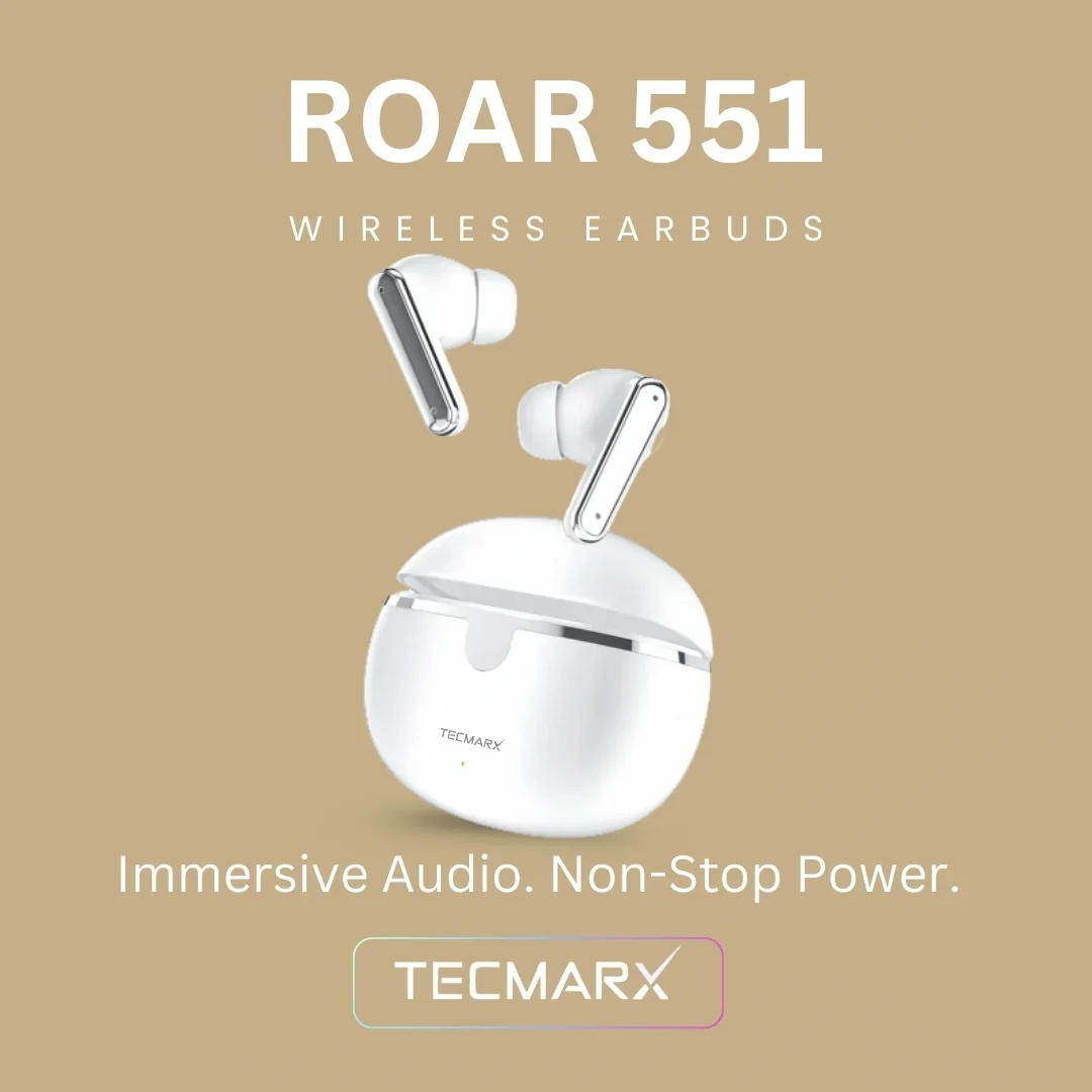 TecMarx Roar551 Bluetooth Earbuds | 50 Hr Playtime - Image 18