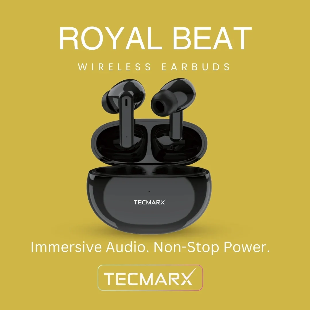 TecMarx Royal Beat Bluetooth Earbuds | 30 Hr Playtime - Image 7