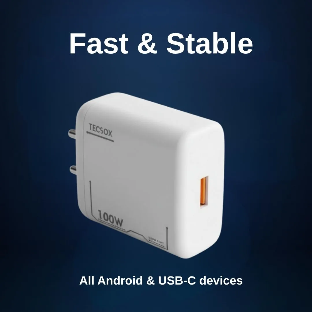 TecSox 100W Mobile Charger | Android Devices | VOOC Charging - Image 4