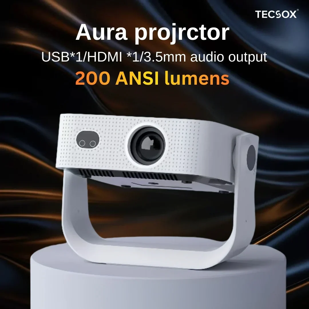 TecSox Aura Projector Online | 4K Decoding Support | Android 12 Smart OS | Under ₹7000 - Image 3