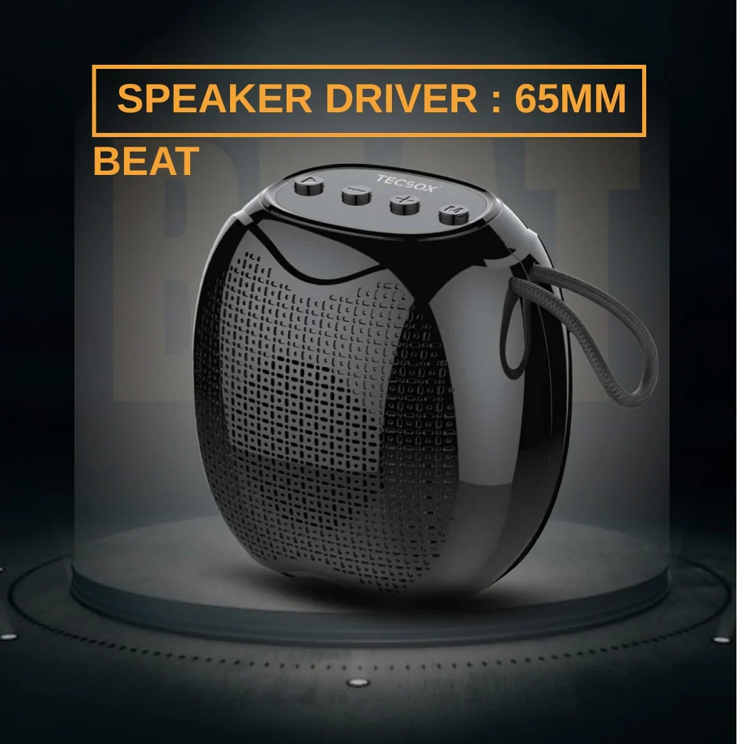 TecSox Beat | Speaker with 8watt & Powerful Bass - Image 6