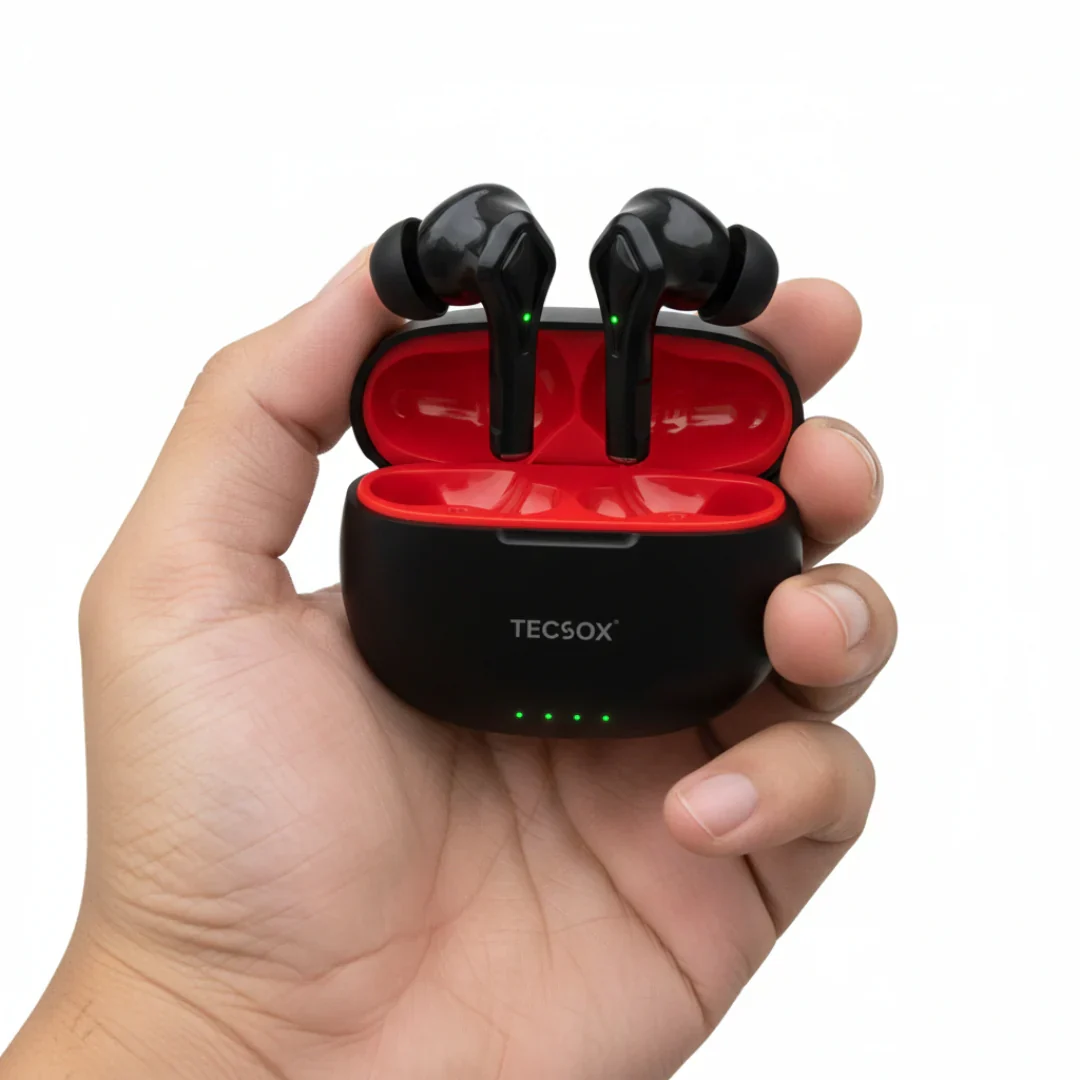 TecSox Neo231 Wireless Earbud With Deep Bass & Comfortable Fit | IPX Water Resistant - Image 2