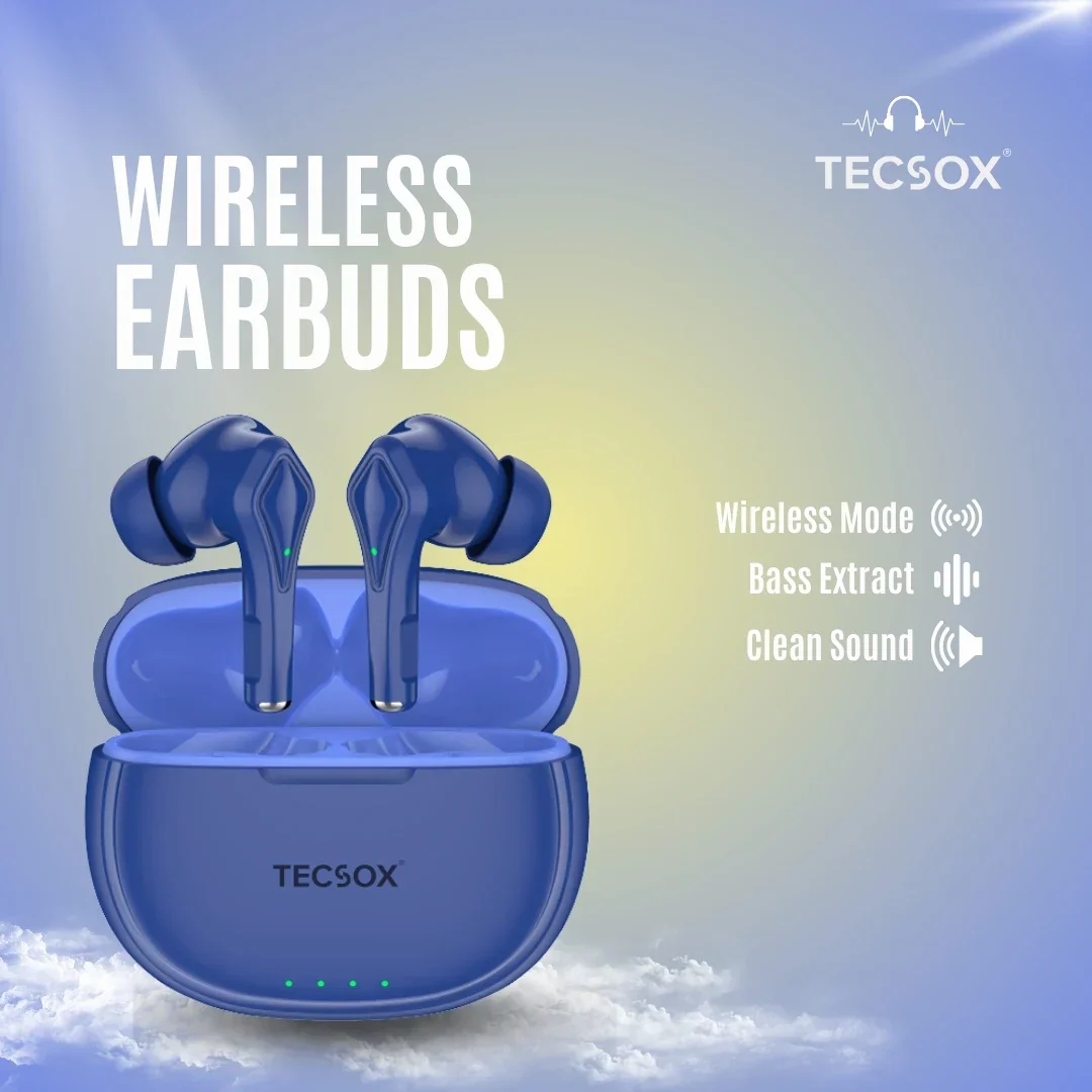 TecSox Neo231 Wireless Earbud With Deep Bass & Comfortable Fit | IPX Water Resistant - Image 24