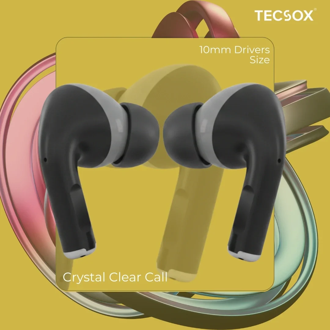 TecSox Neo771 Wireless Earbud With Deep Bass & Comfortable Fit | IPX Water Resistant - Image 12