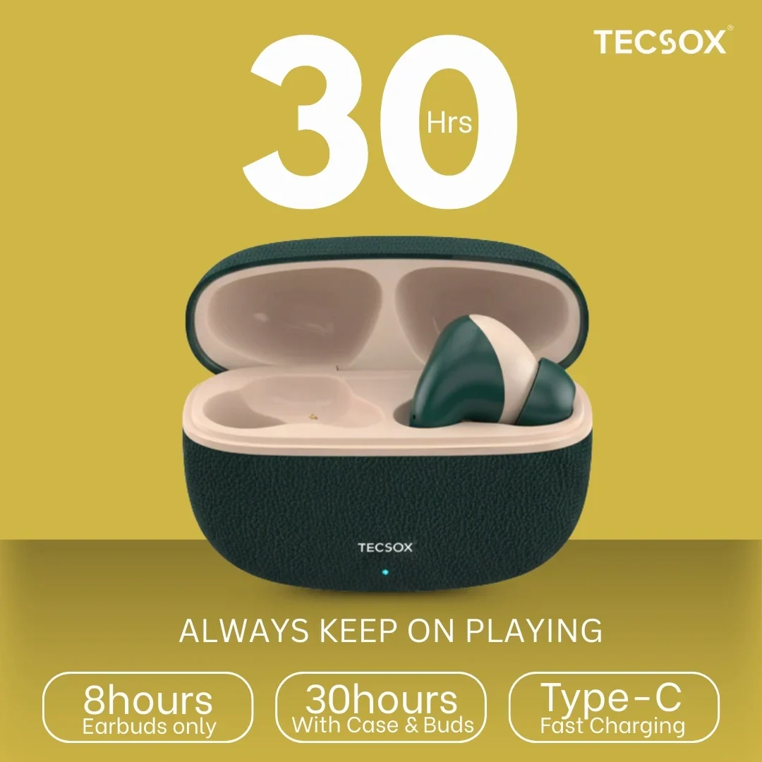 TecSox Neo771 Wireless Earbud With Deep Bass & Comfortable Fit | IPX Water Resistant - Image 20