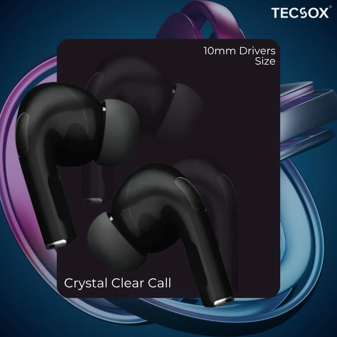 TecSox Omega Wireless Earbud With Comfortable Fit | IPX Water Resistant - Image 8