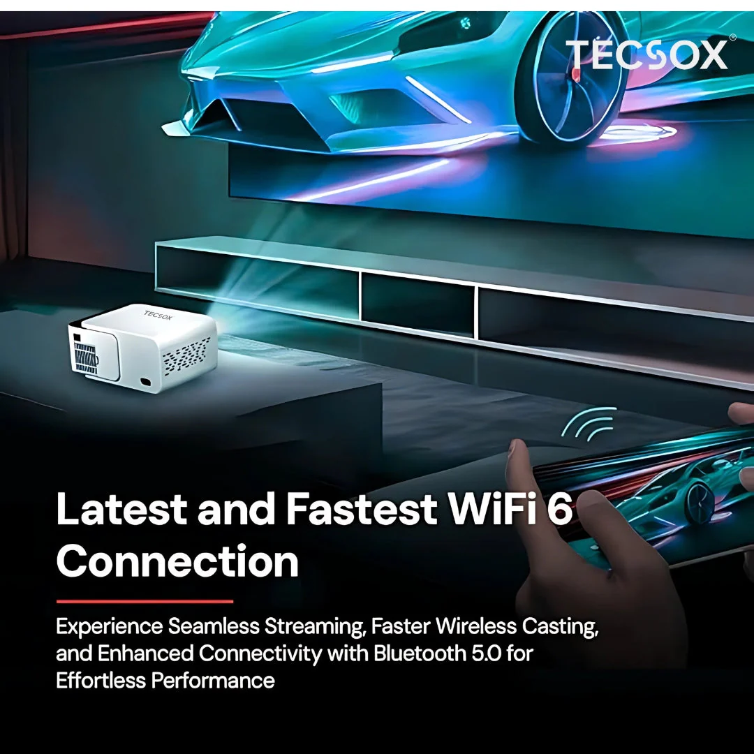 TecSox Revo Projector Online | 4K Video | Android 13 | Under ₹7000 - Image 7