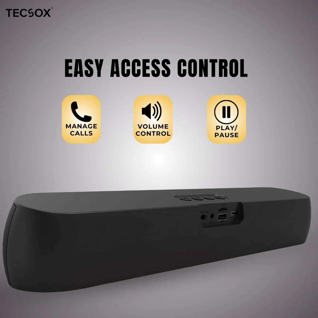 TecSox Soniq Series M1 | Speaker with 12watt & Powerful Bass - Image 6