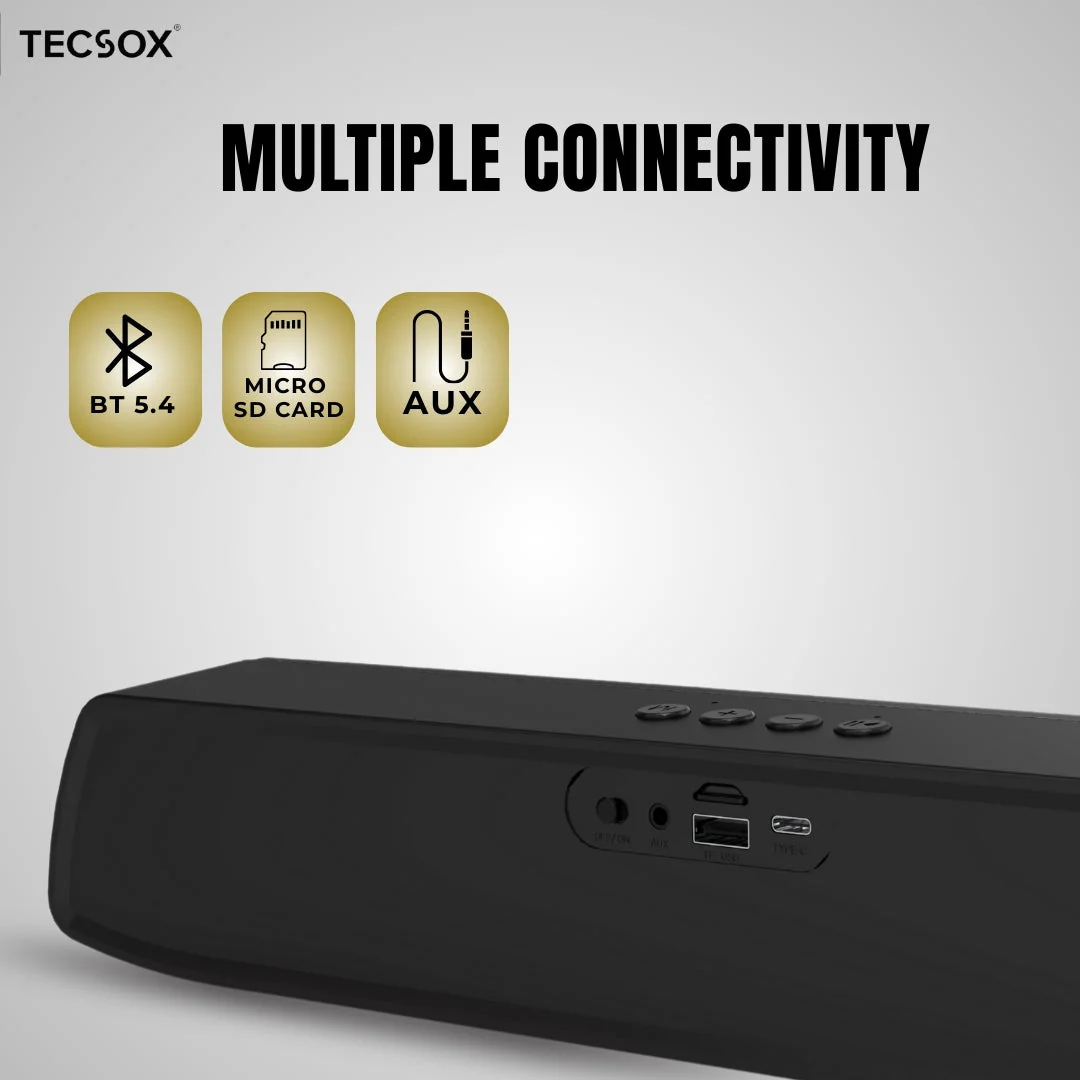 TecSox Soniq Series M2 | Speaker with 24watt & Powerful Bass - Image 6