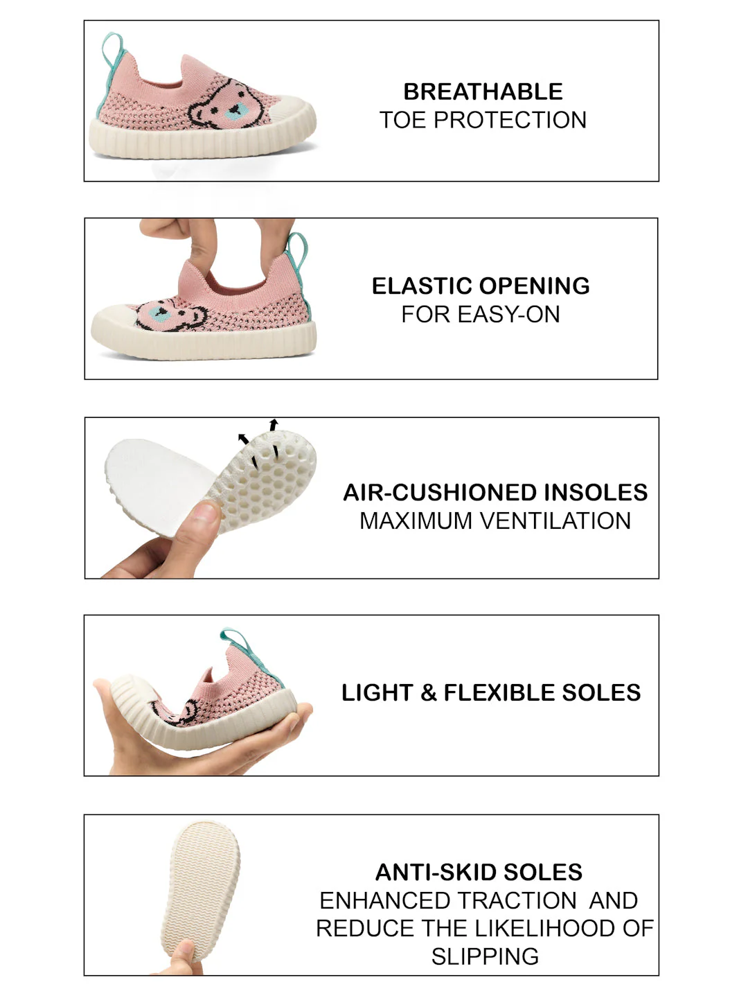 Teddy Toddlers' First Step Breathable Shoes - Pink (Unisex) - Image 10