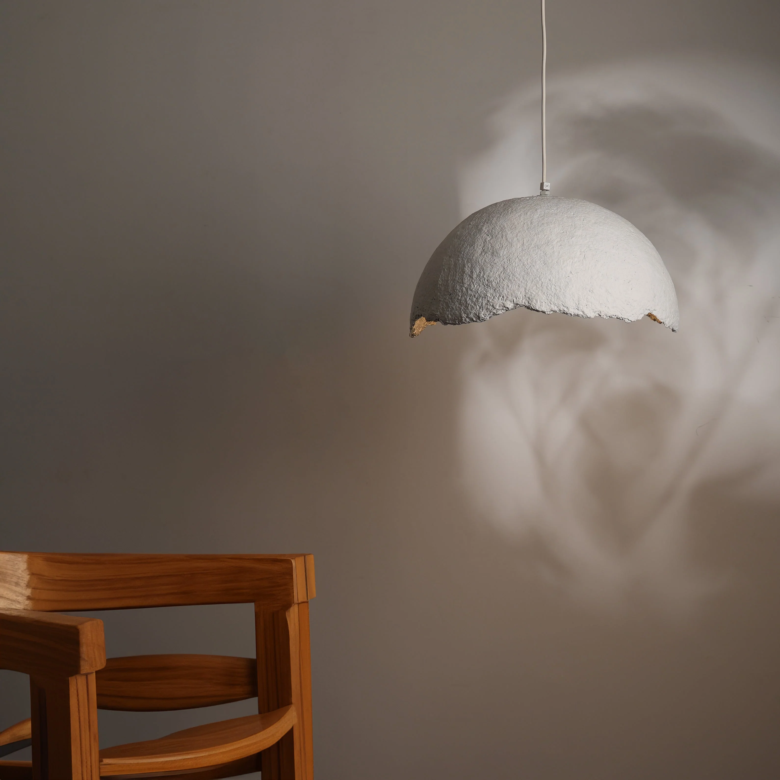 Terra Mache Pendant Lamp - Image 4