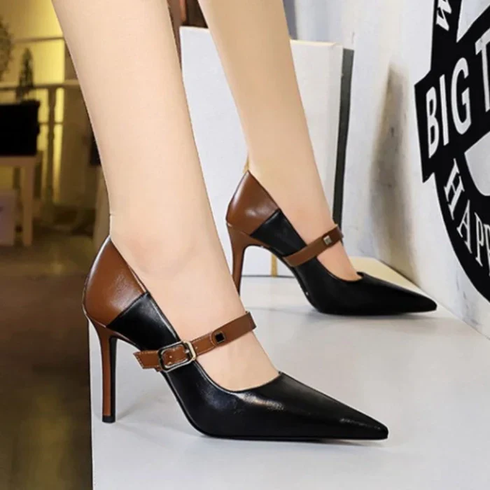 Terresa Two Tone Pointed Heels - Image 2