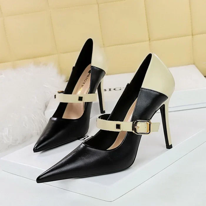 Terresa Two Tone Pointed Heels - Image 4