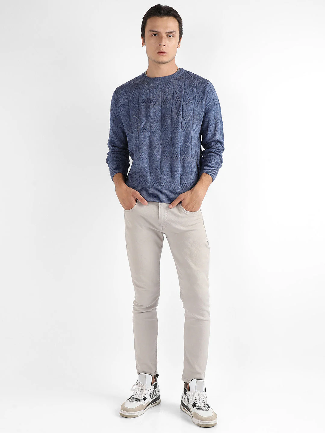 Textured Knit Pullover Sweater - Image 5