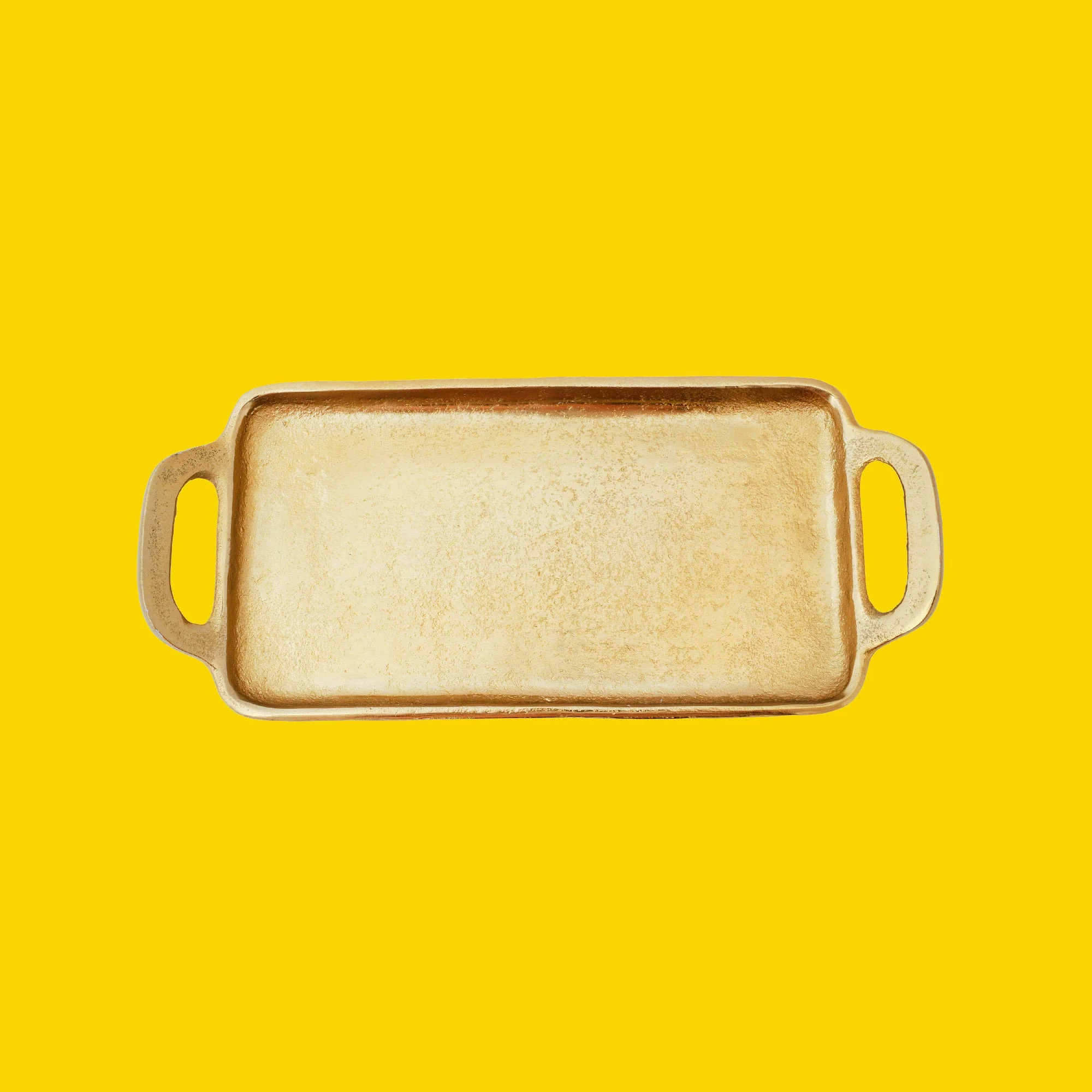 Textured Metallic Gold Decor Tray - Image 4