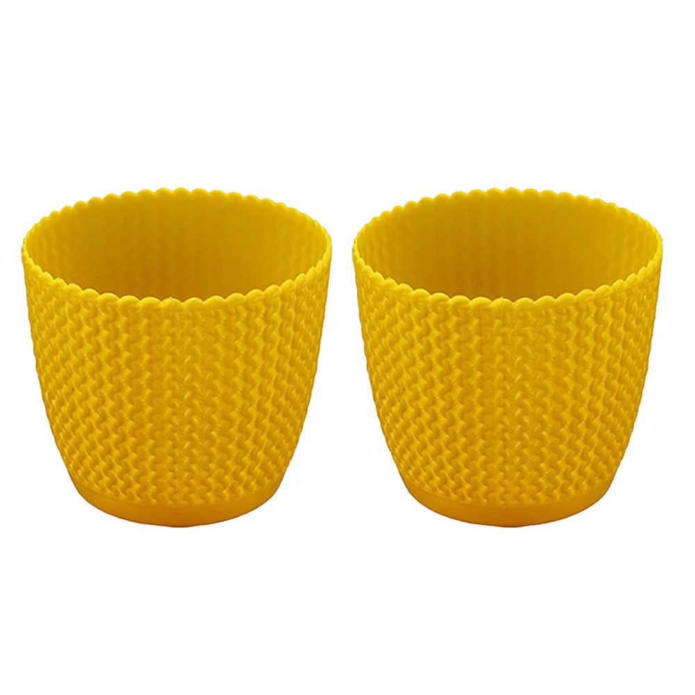 Textured Oval Garden Pots | Set Of 2 - Image 16