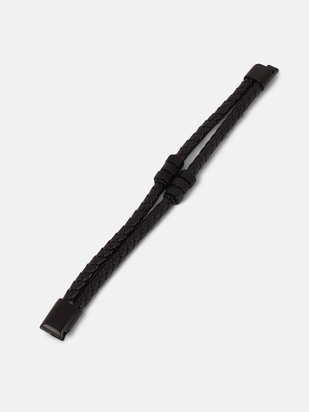 The Barrel-Braid Leather Bracelet - Image 6