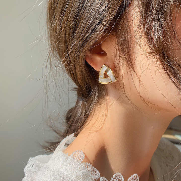The Catcher White Stud Earring - Image 3