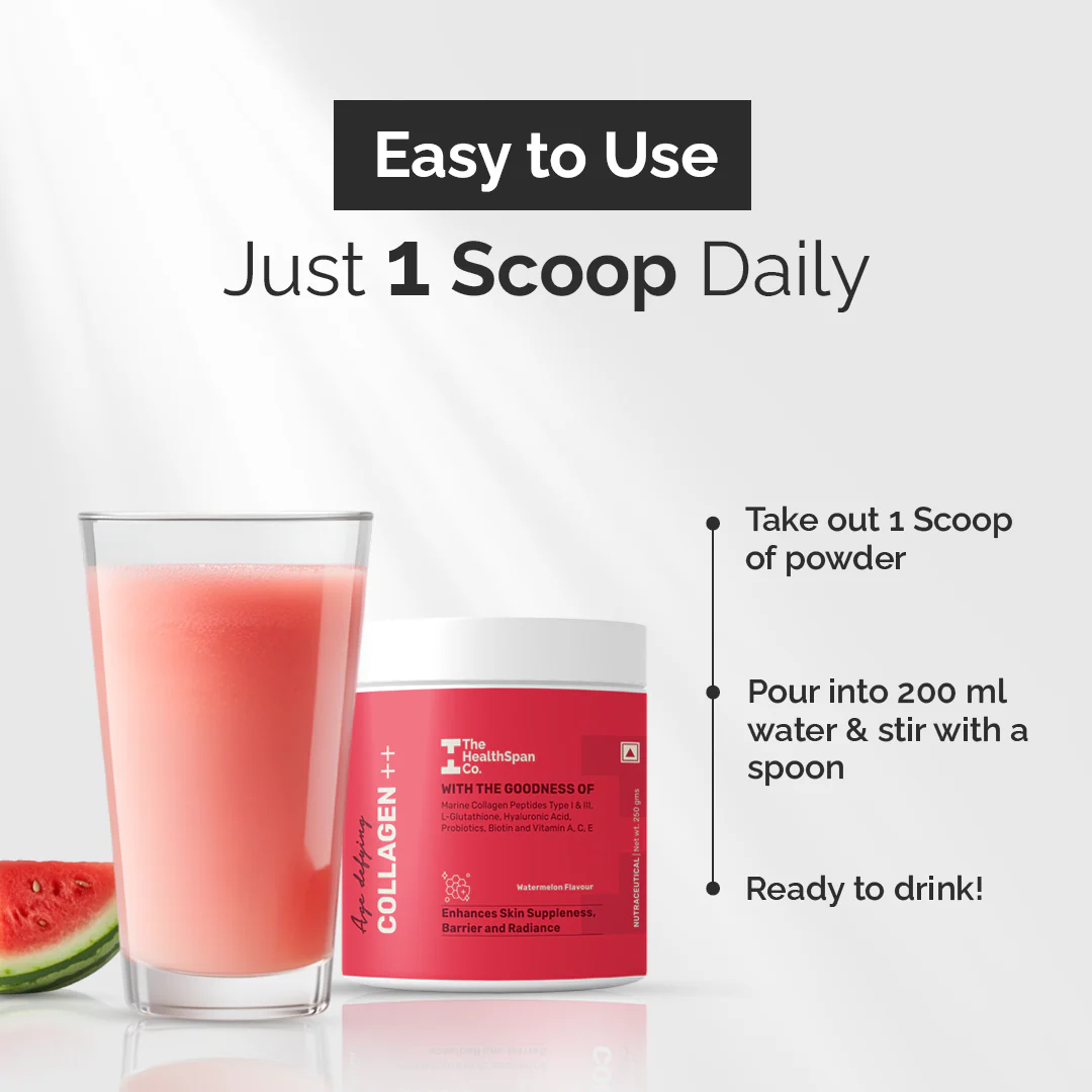 The Healthspan Co. Collagen++ | Hydrolyzed Collagen Type I and III | Korean Marine Collagen | For Skin, Hair, Nails - Image 7