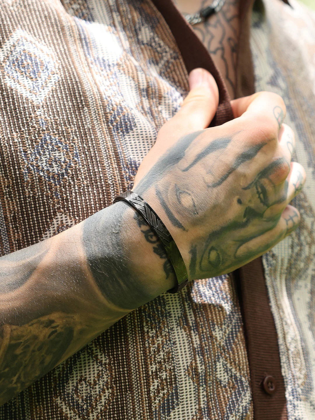 The Heringbone Bangle Bracelet - Image 3