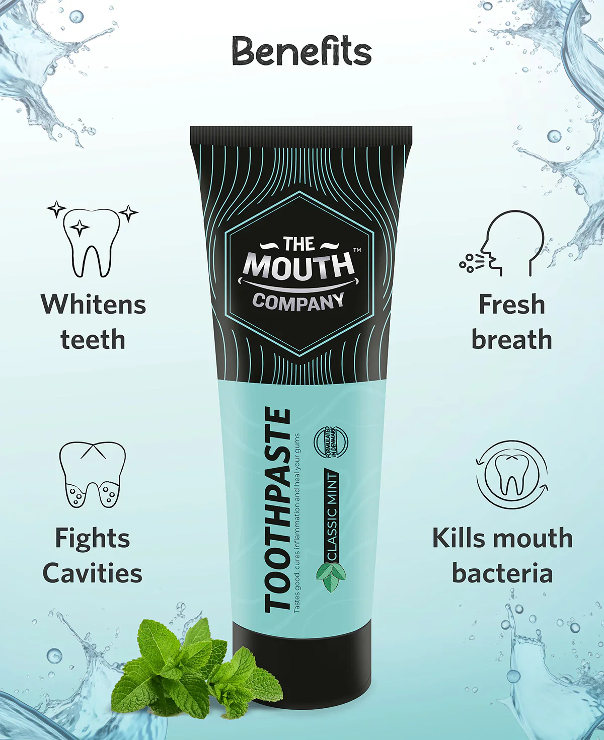 The Mouth Company Classic Mint Toothpaste 50 gm - Image 4