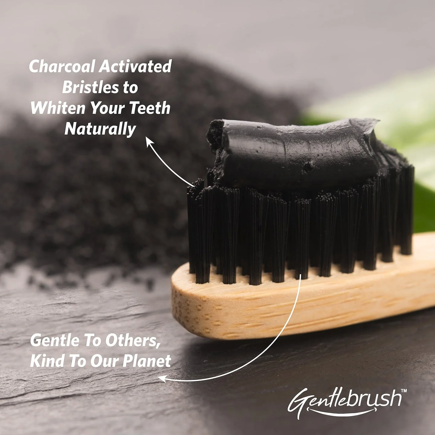 The Mouth Company Flat Handle Bamboo Toothbrush - Image 5