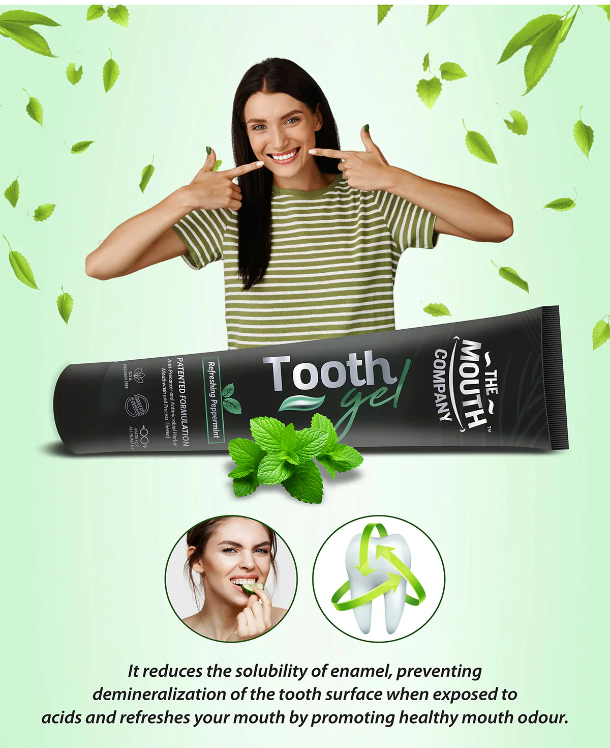The Mouth Company Refreshing Peppermint Toothgel 20gm - Image 2