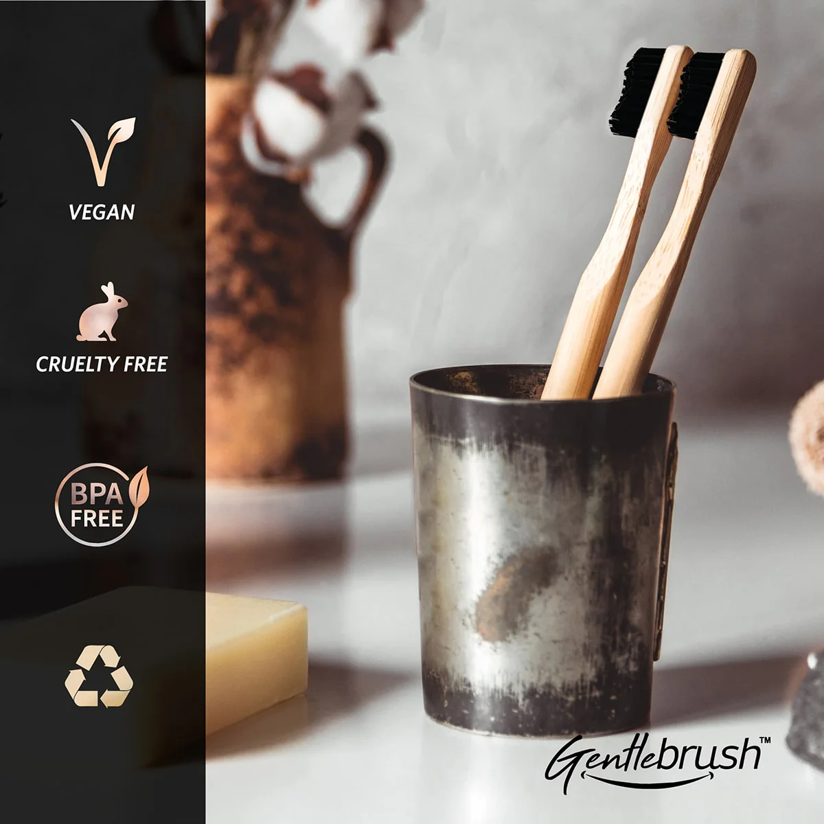 The Mouth Company Round Handle Bamboo Toothbrush - Image 3
