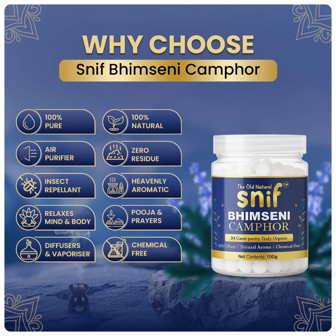 The Old Natural Snif® Bhimseni Camphor with Electric Diffuser | Parent (Diffuser Machine, 1) - Image 6