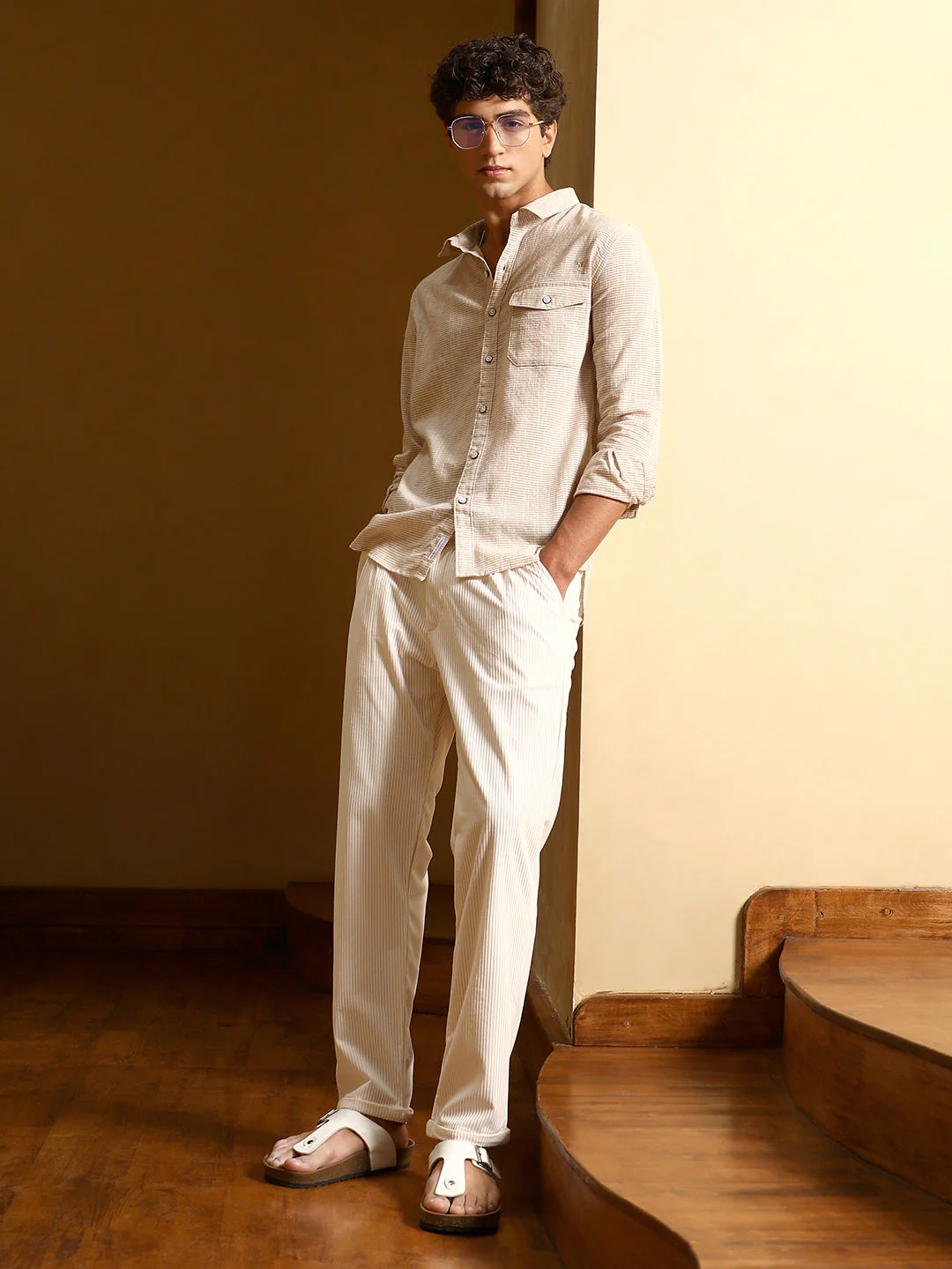 TheOddOnes Candy-Stripe Jacquard Shirt - Image 6