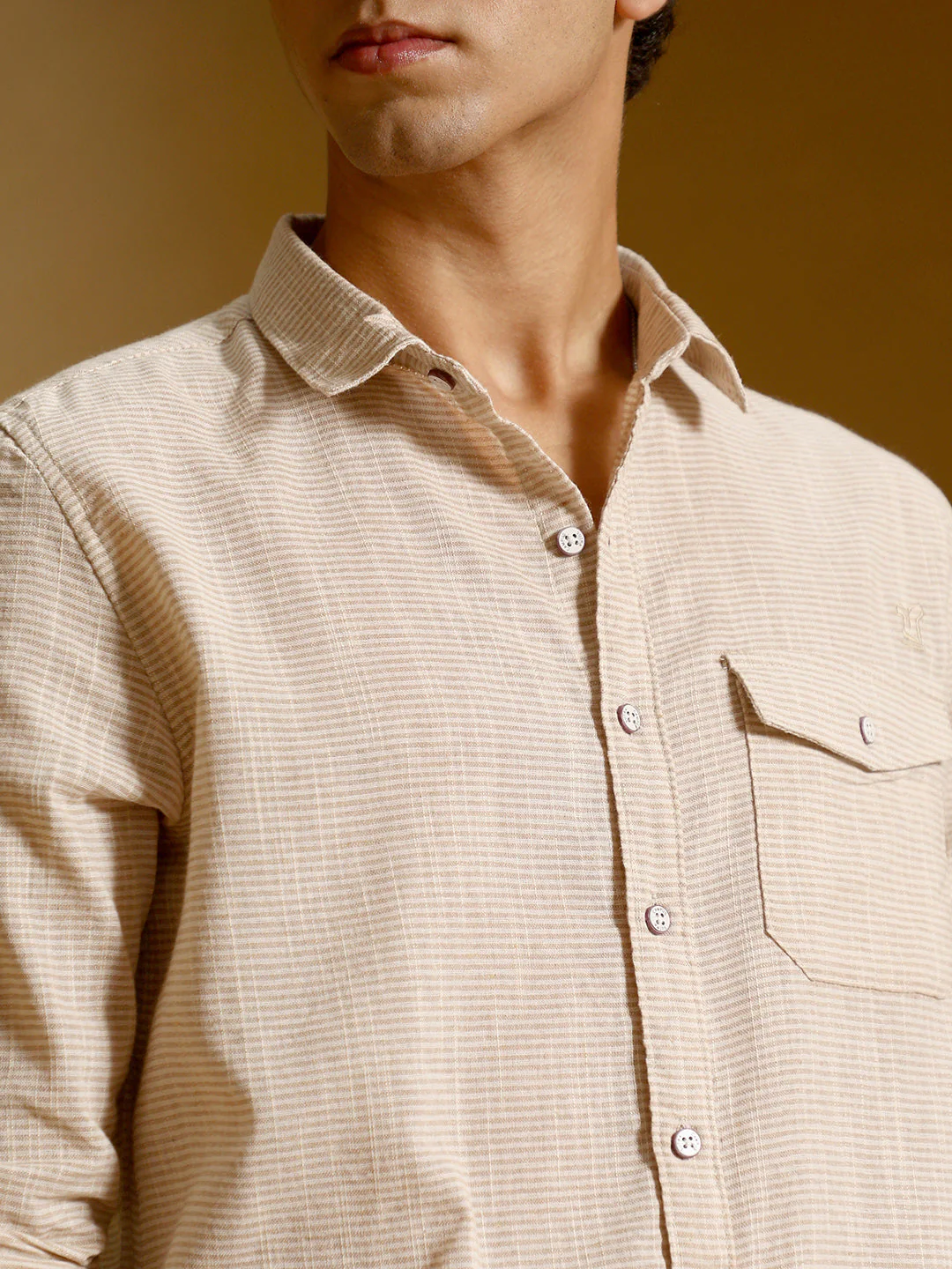 TheOddOnes Candy-Stripe Jacquard Shirt - Image 7