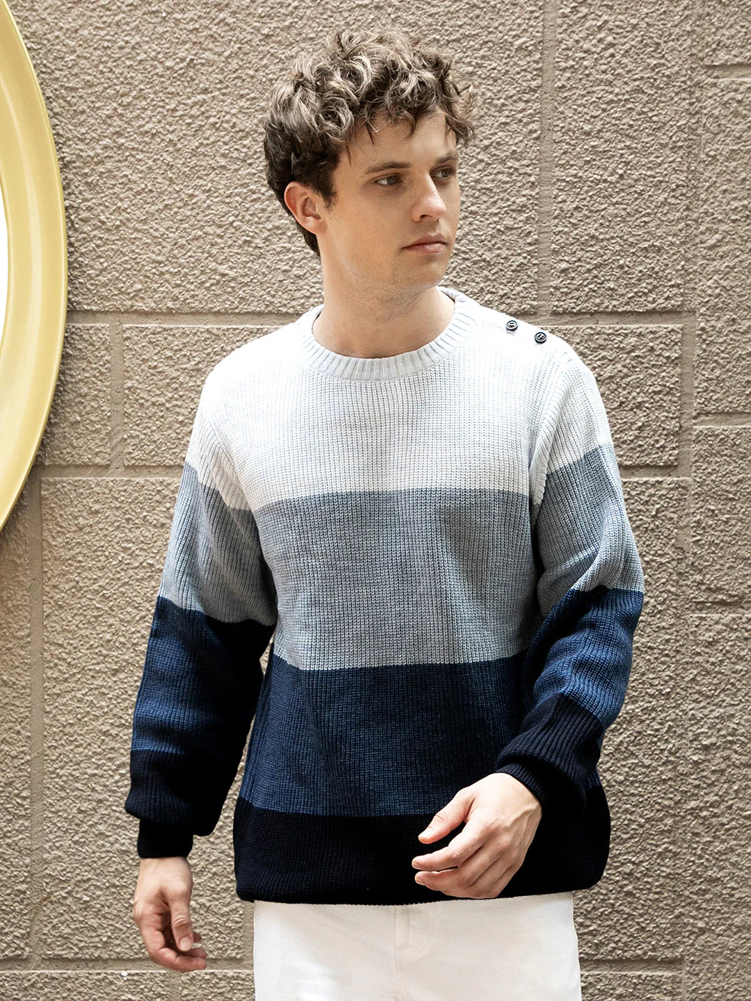 TheOddOnes Contrast Panel Sweater - Image 2