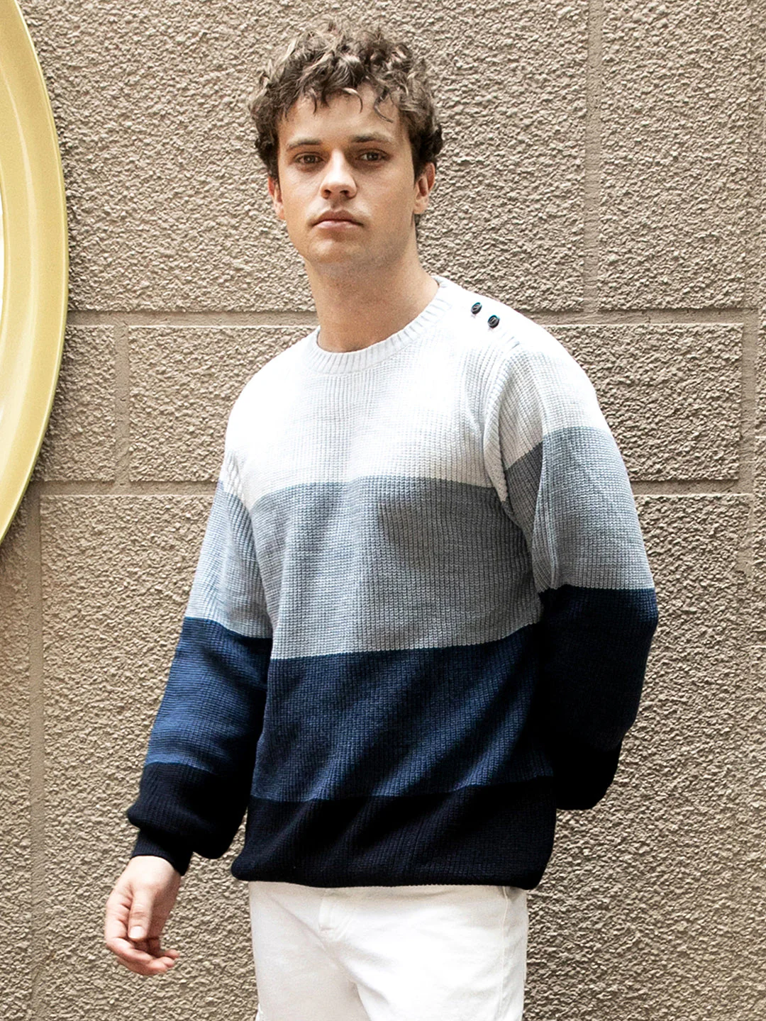 TheOddOnes Contrast Panel Sweater - Image 3