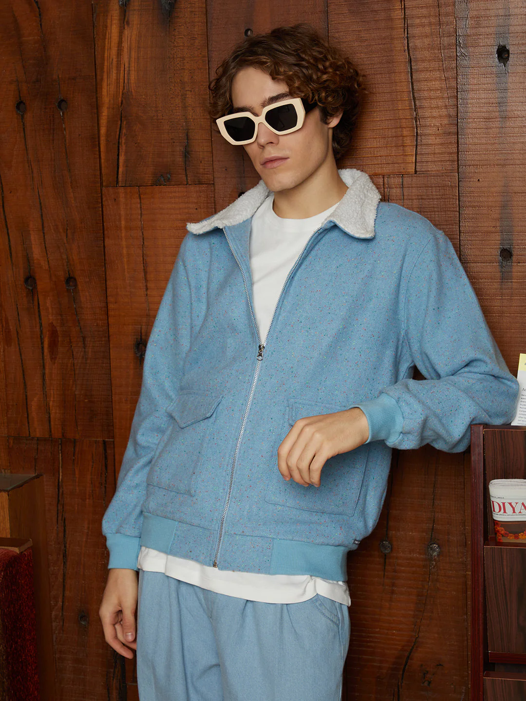 TheOddOnes Fleece-Lined Zip-Front Jacket