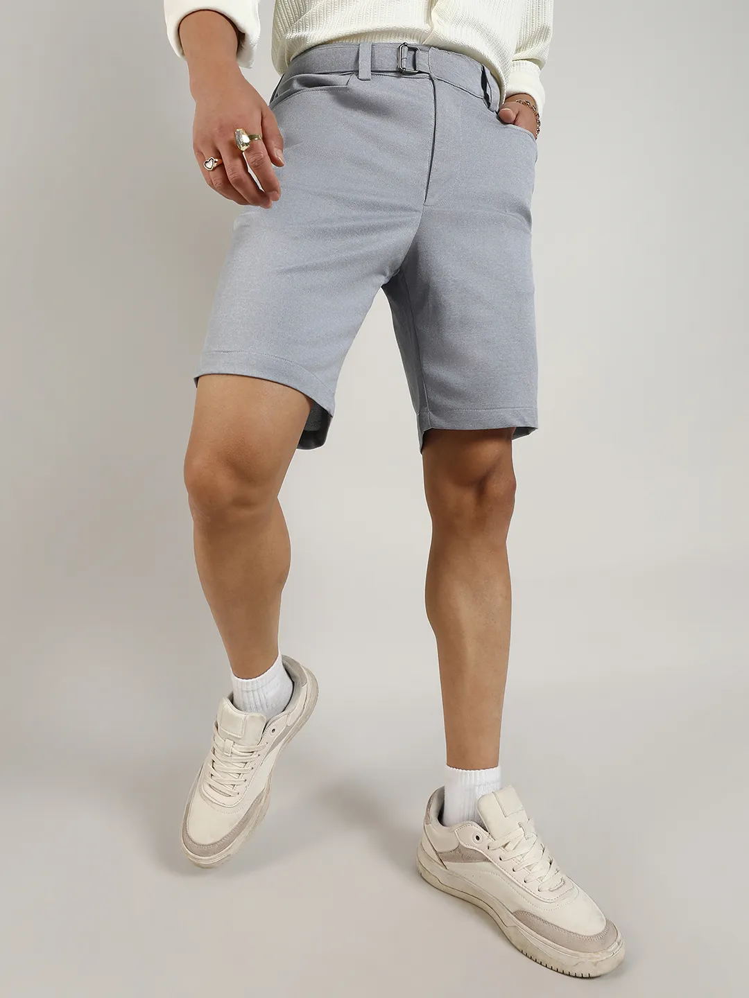 TheOddOnes Solid Tailored Shorts - Image 2