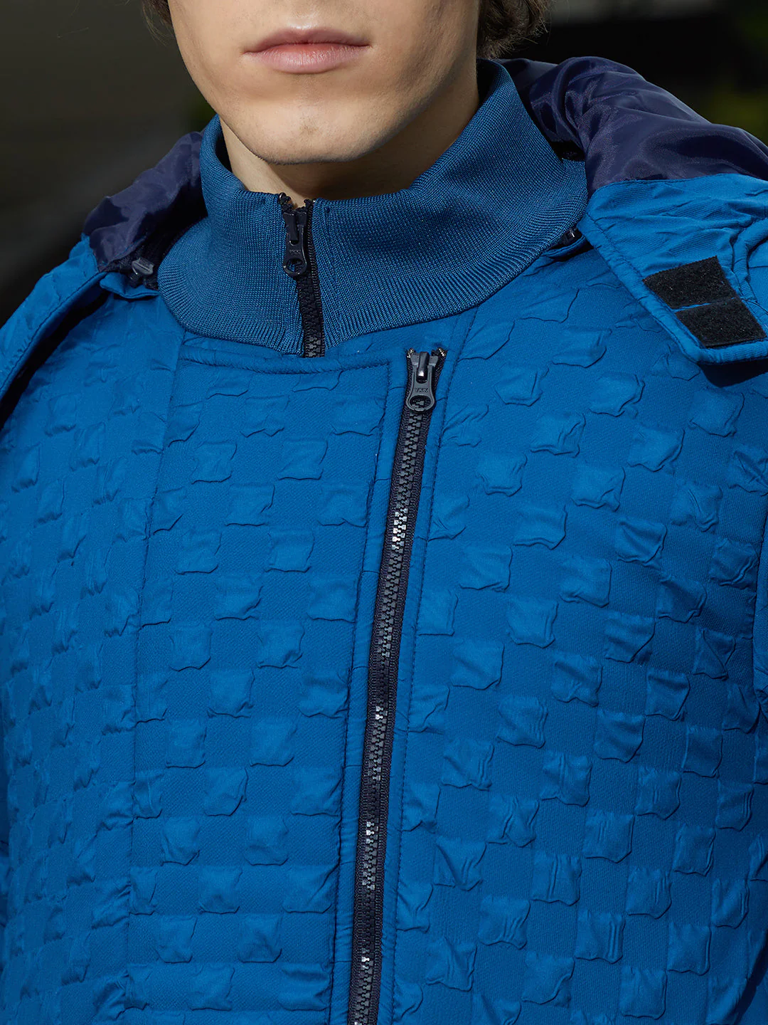 TheOddOnes Tactile Shepard Check Puffer Jacket - Image 7