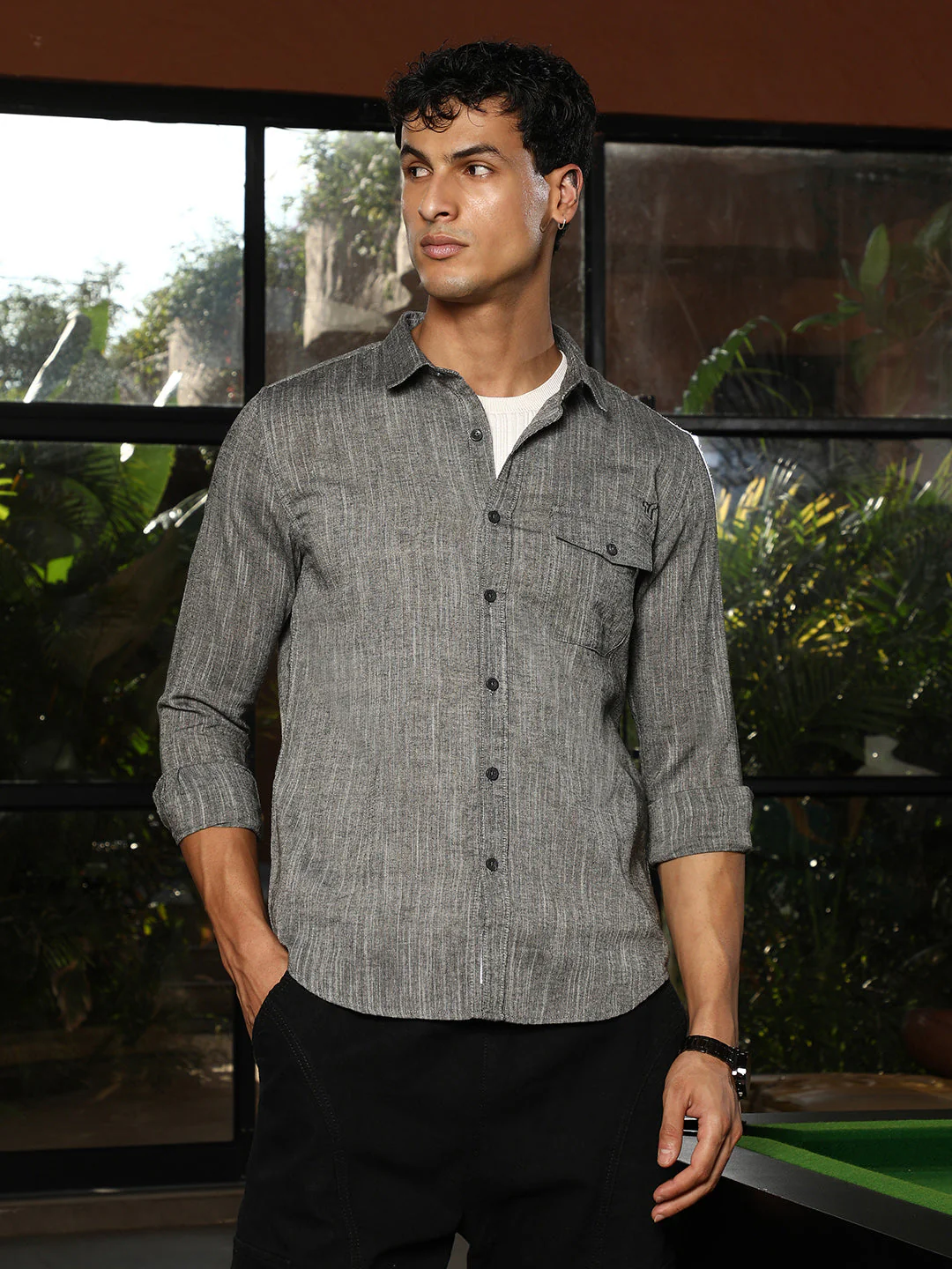 TheOddOnes Thread-Jacquard Shirt - Image 3