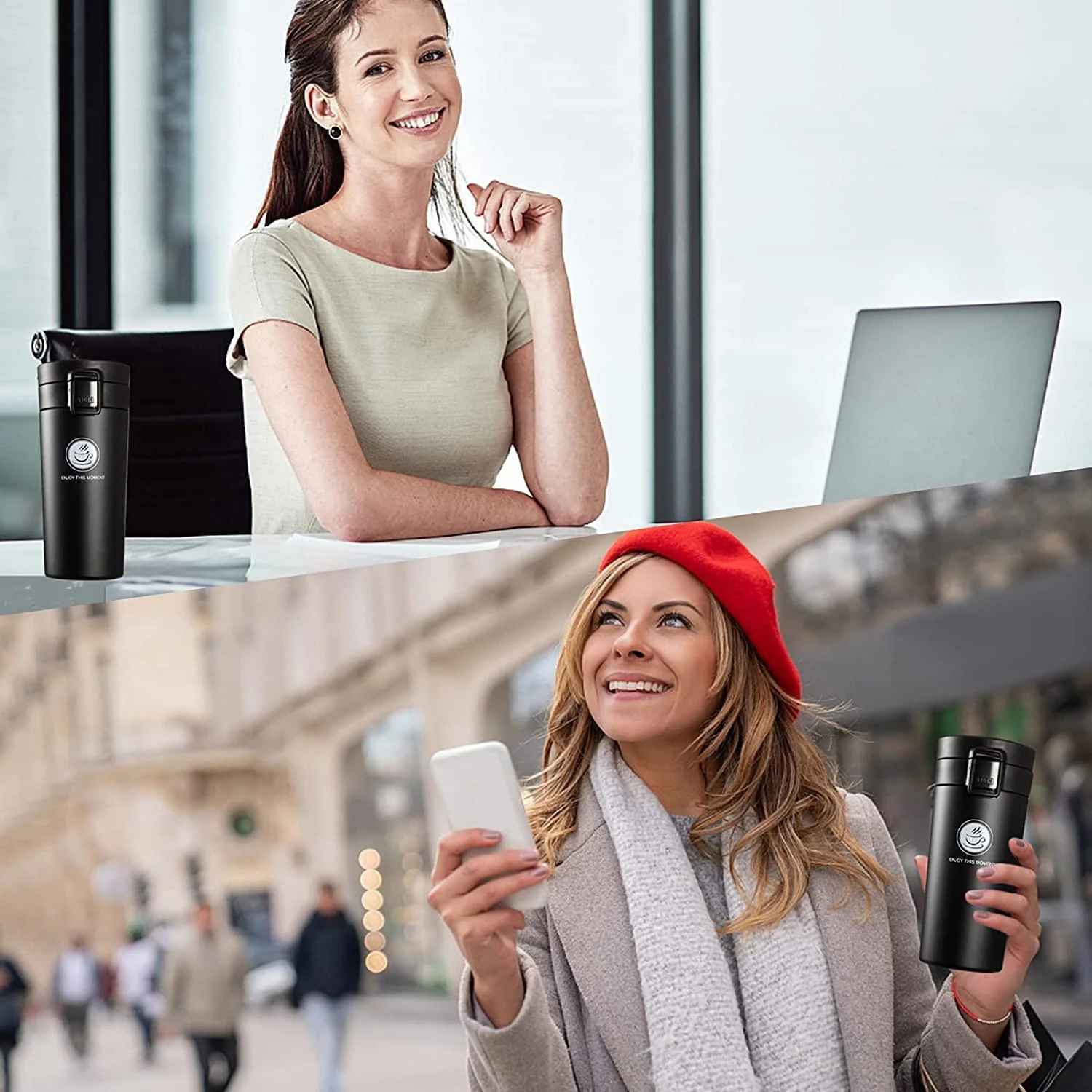 ThermaSip: Double-Wall Insulated Travel Mug (380ml) for Hot & Cold Drinks – Perfect for Coffee, Tea & On-the-Go Use - Image 11