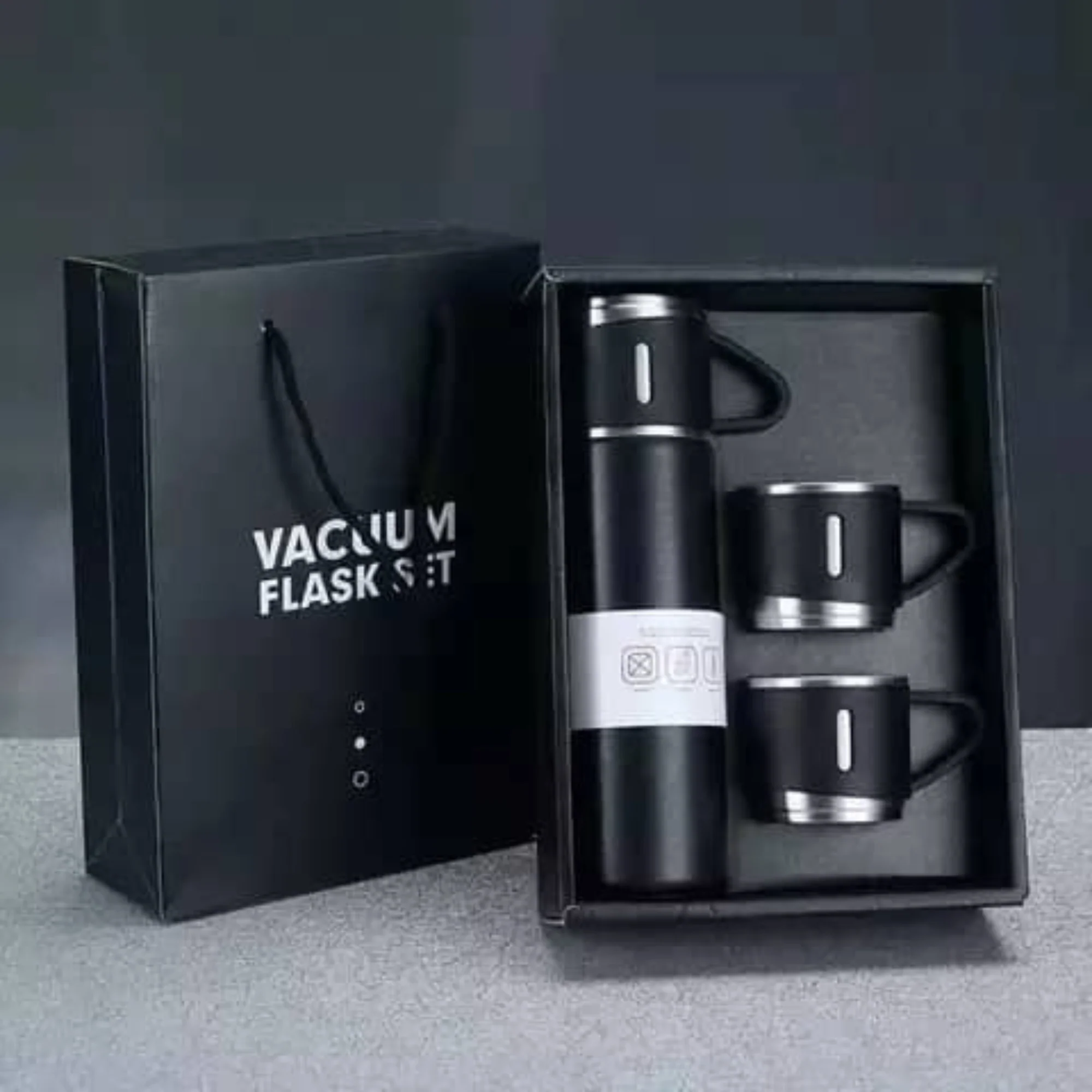 ThermoGift: 500ml Stainless Steel Vacuum Flask Gift Set with Insulated Cup – Perfect for Corporate & Festive Gifting - Image 2