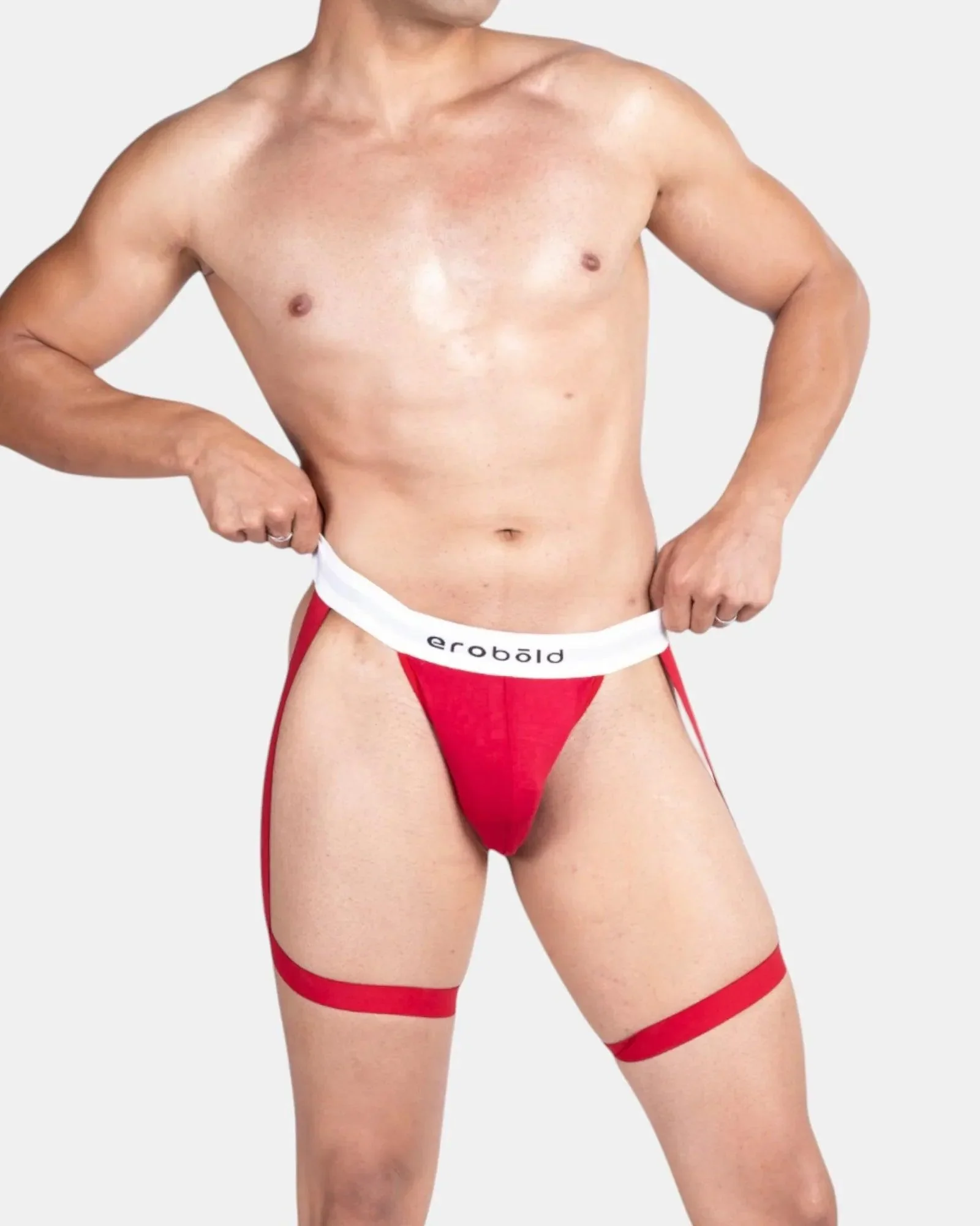 Thigh Harness Thong /Red - Image 12