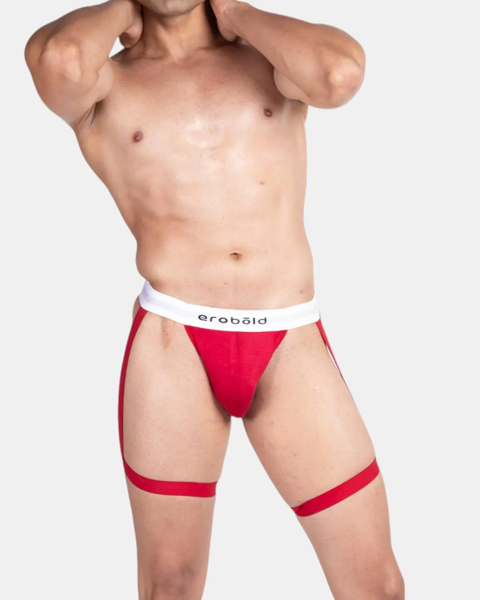 Thigh Harness Thong /Red - Image 3
