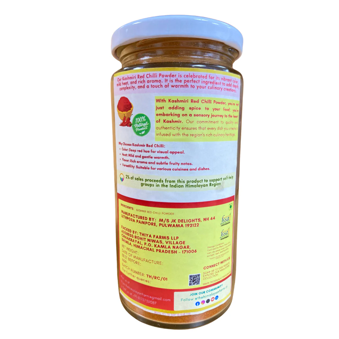 Thiya Kashmiri Red Chilli | Sun-Dried Lal Mirch | Himalayan Spice | Kashmir - Image 2