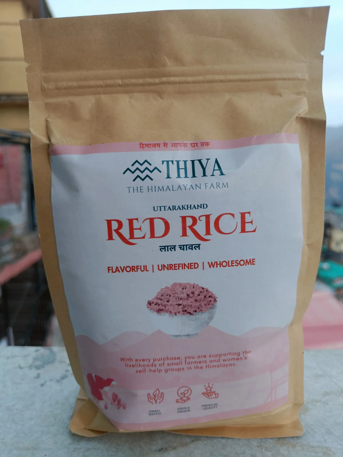 Thiya Uttarakhand Red Rice | Premium High-Altitude Rice | Himalayan Supergrain | Uttarakhand - Image 3