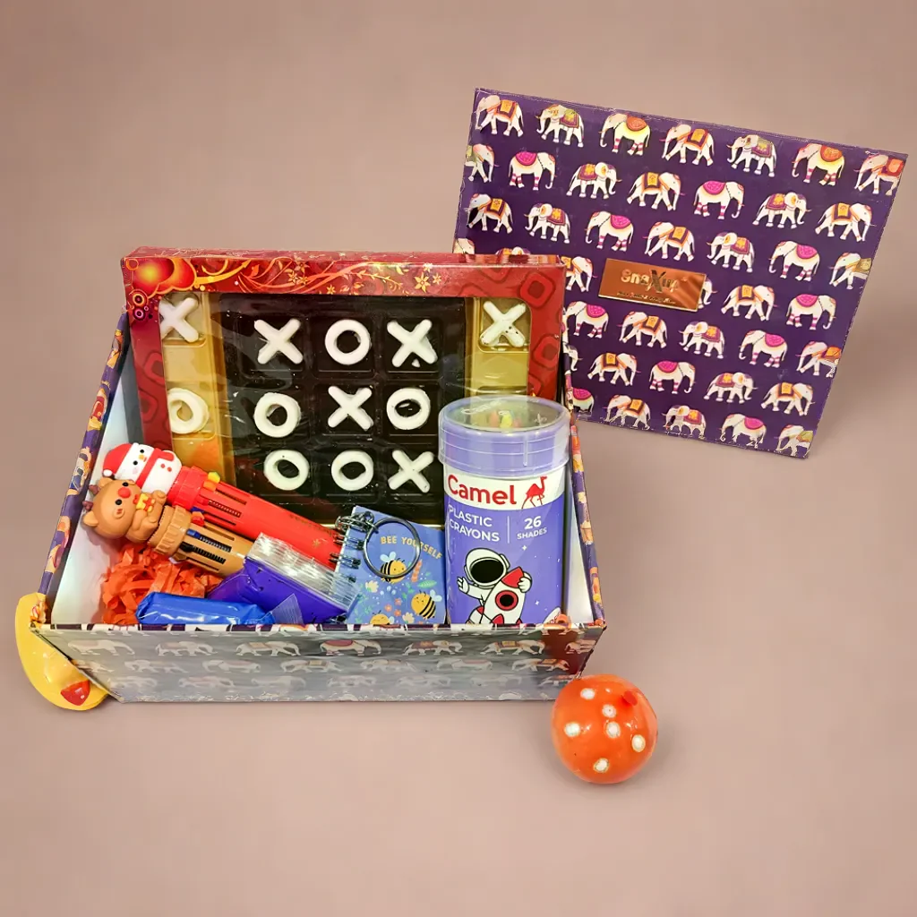 Tic Tac Toe Choco Hamper for Boys - Image 3