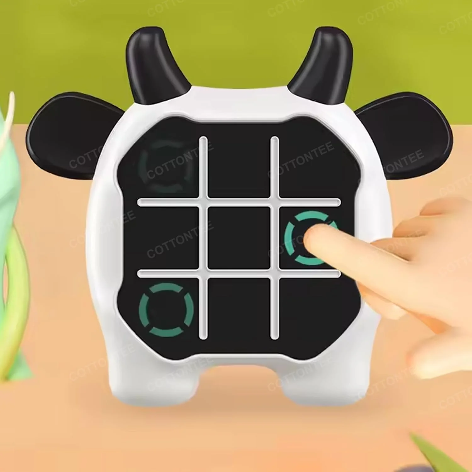 Tic Tac Toe Game, Animal-Themed 2-in-1 Handheld Puzzle Game Console, Board Games for Kids, Portable Travel Games, Birthday Gifts, for Age 3+ - Image 2