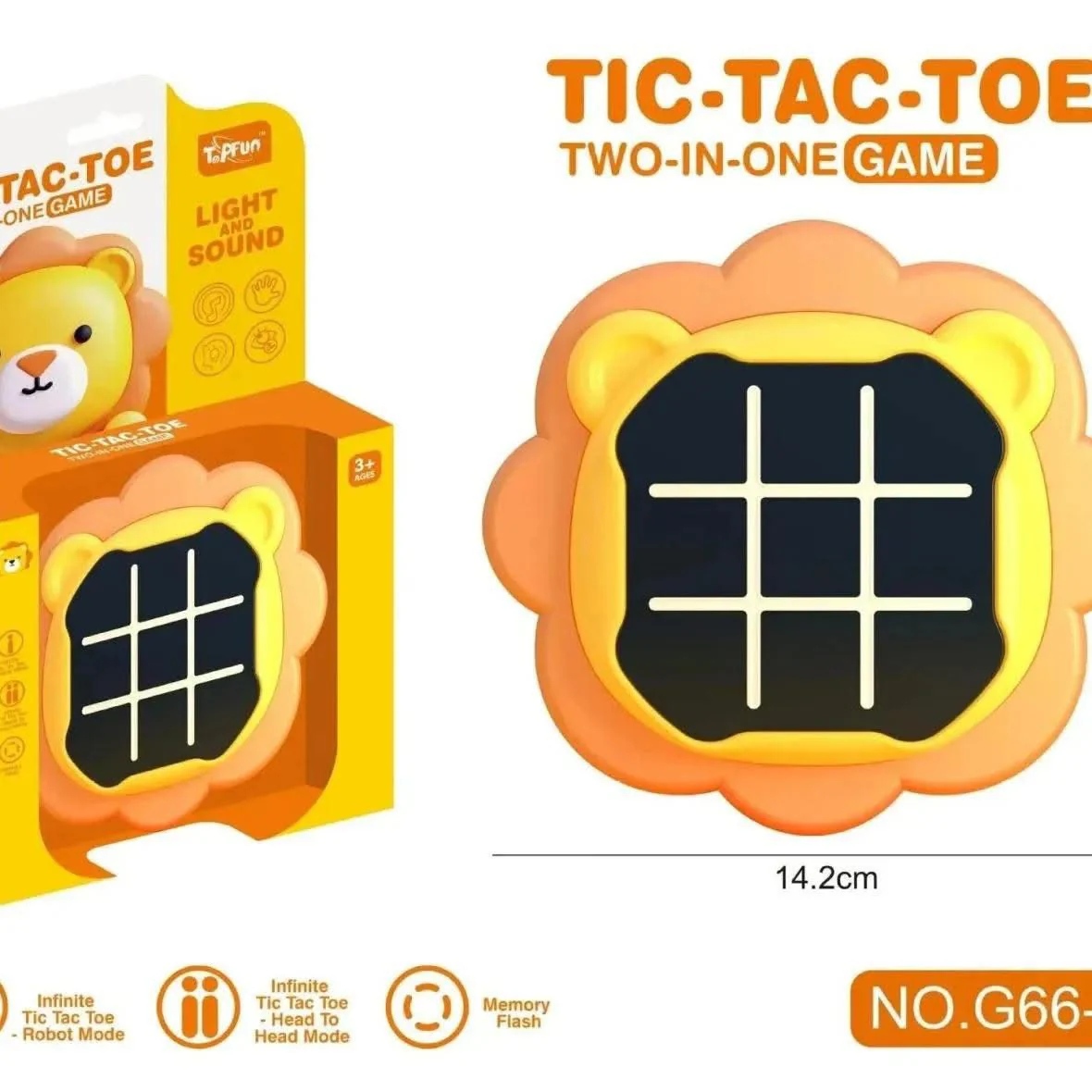 Tic Tac Toe Game, Animal-Themed 2-in-1 Handheld Puzzle Game Console, Board Games for Kids, Portable Travel Games, Birthday Gifts, for Age 3+ - Image 23