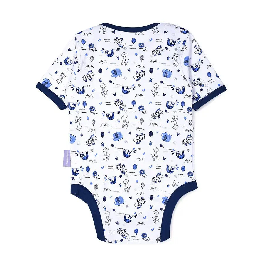 Tiny Tog Knitted Baby Boy Romper - Safari - Image 3