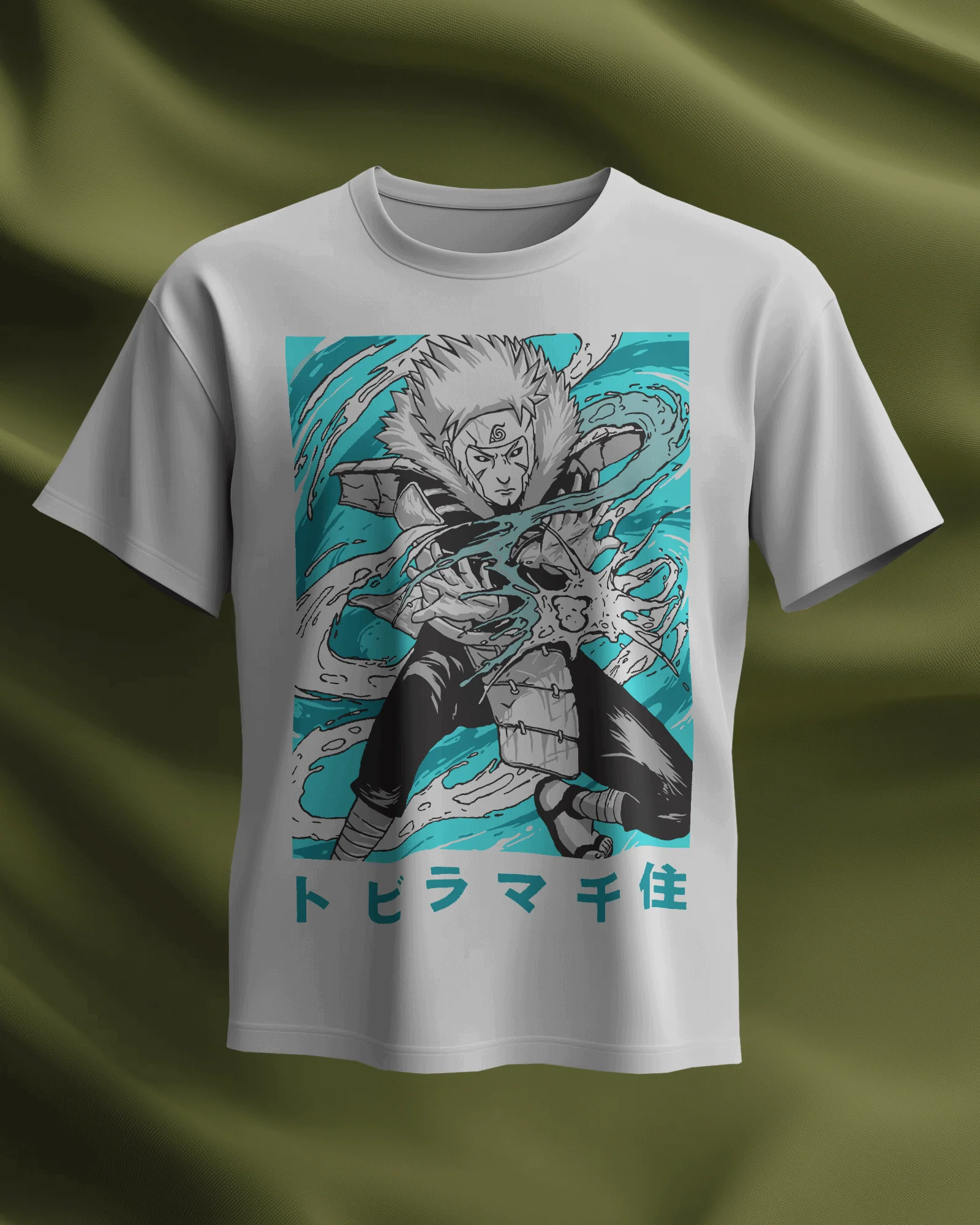 Tobirama Senju “Water Style” Graphic T-Shirt - Image 3