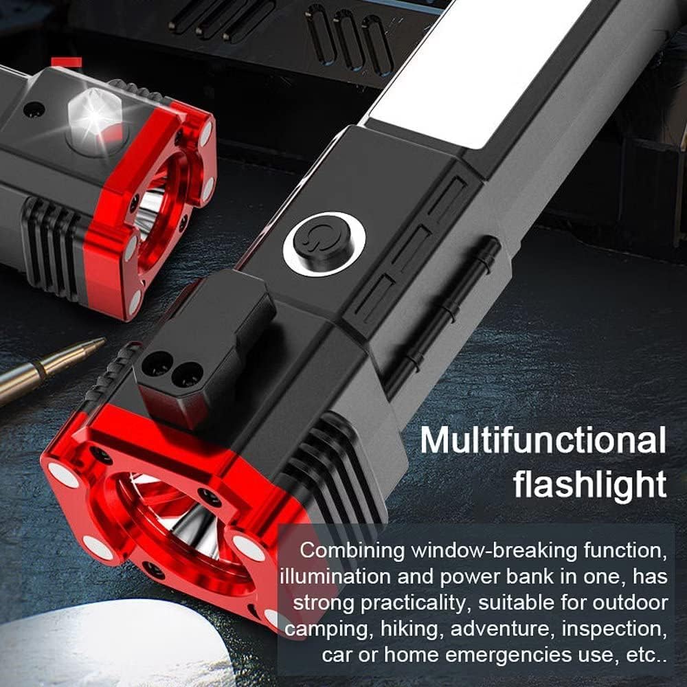 Torchii: Magnetic LED Emergency Rechargeable Torch & Cob Light with Window Breaker & Seat-Belt Cutter, for Car Safety, Camping & Outdoor Use - Image 5